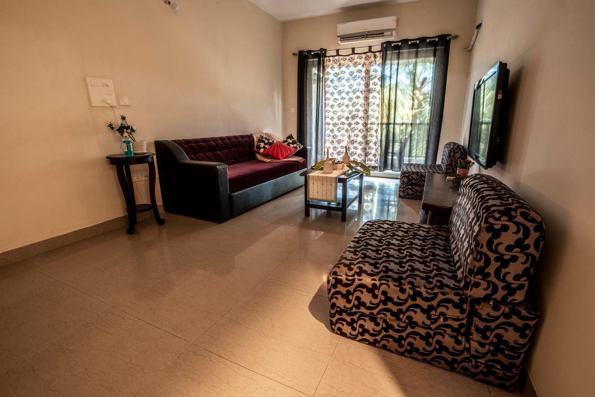 Goa Chillout Apartment - 1Bhk, Baga Bagian luar foto