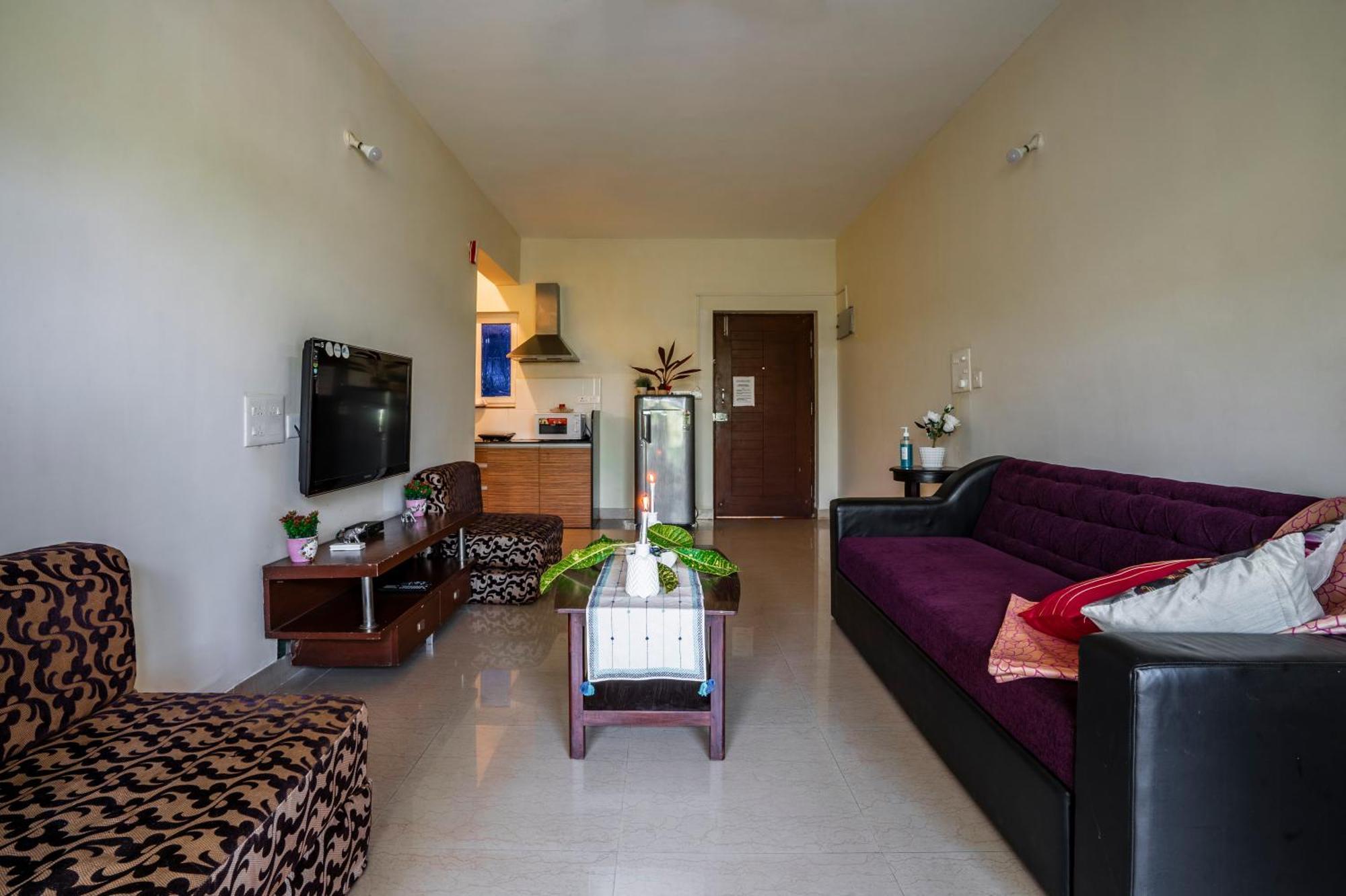 Goa Chillout Apartment - 1Bhk, Baga Bagian luar foto