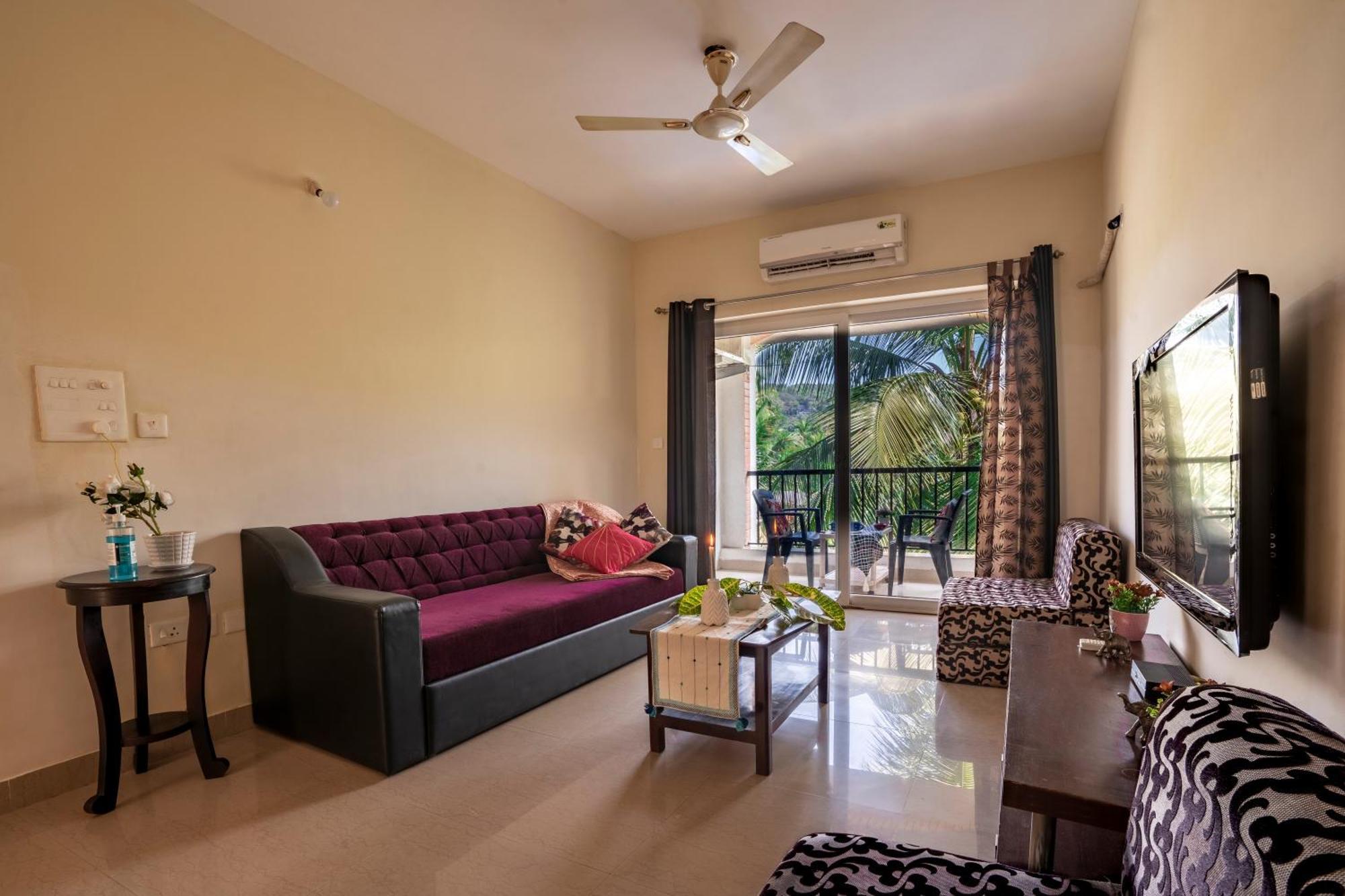 Goa Chillout Apartment - 1Bhk, Baga Bagian luar foto