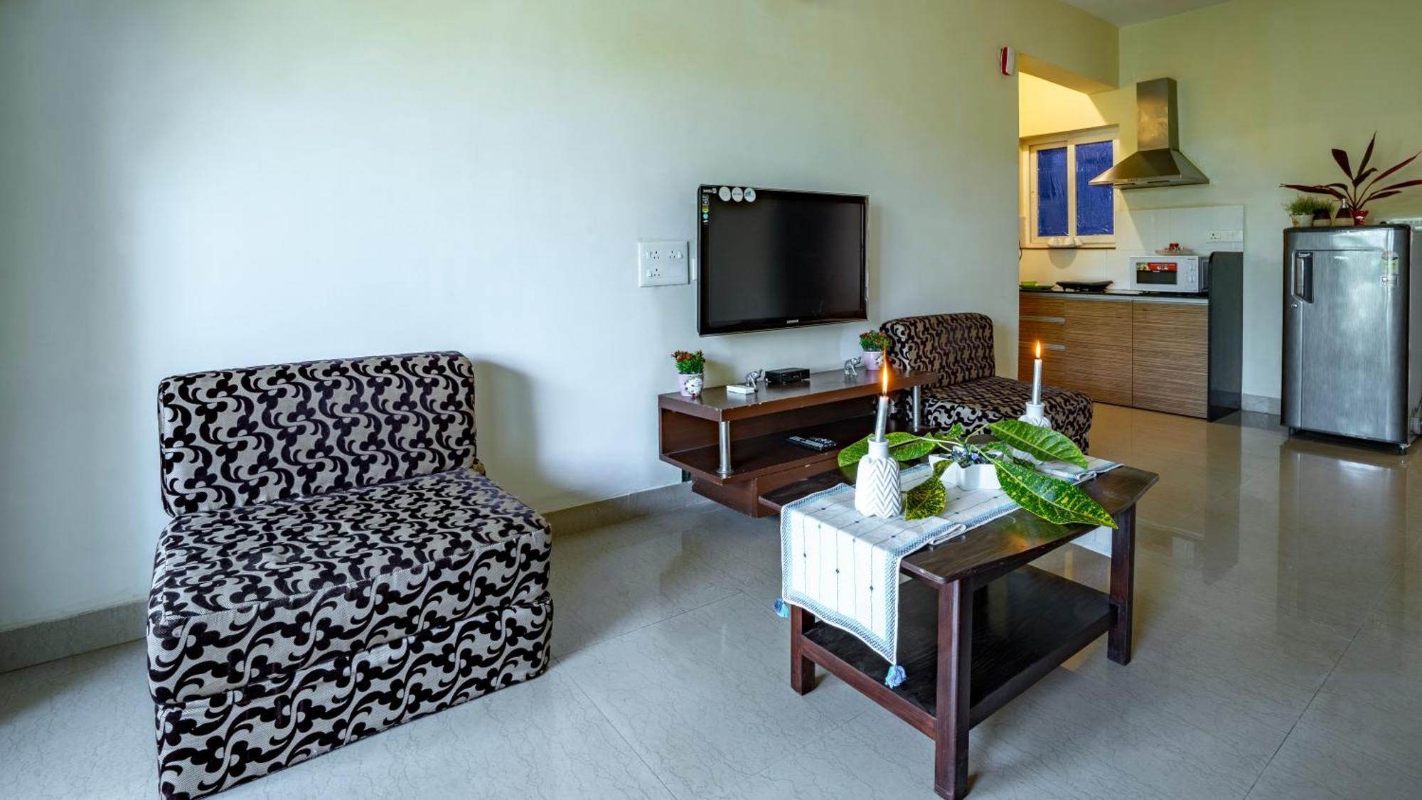 Goa Chillout Apartment - 1Bhk, Baga Bagian luar foto